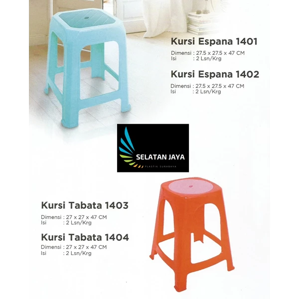 Plastic chair combination of Espana and Tabata brand Diansari