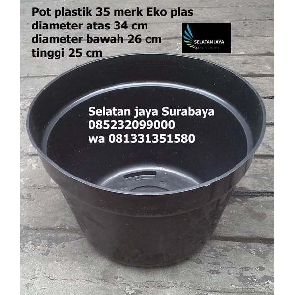 Pot plastik 35 Eko plas  grosir murah surabaya