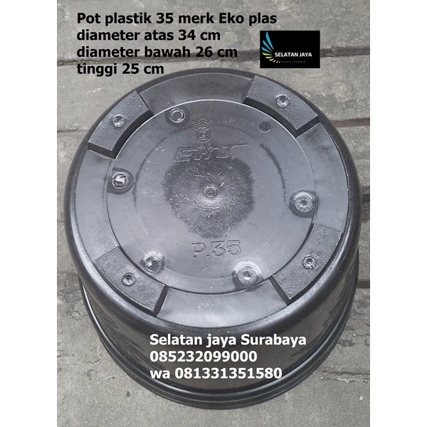 Plastic pot 35 Eko plas cheap wholesale prices surabaya