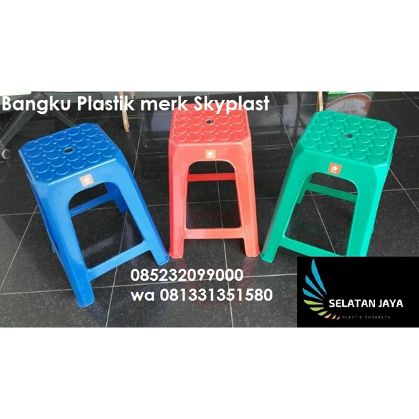 bangku Kursi plastik  grosir murah merk Skyplast