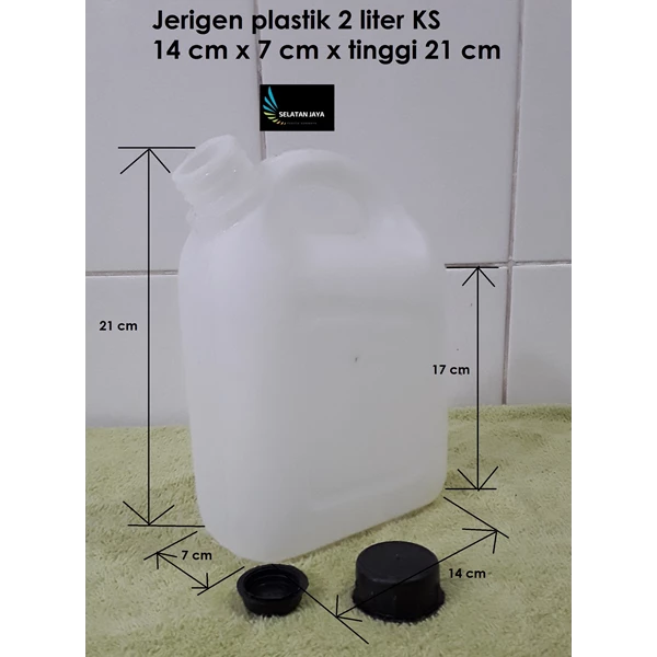 Jerigen Plastik 2 liter merk KS