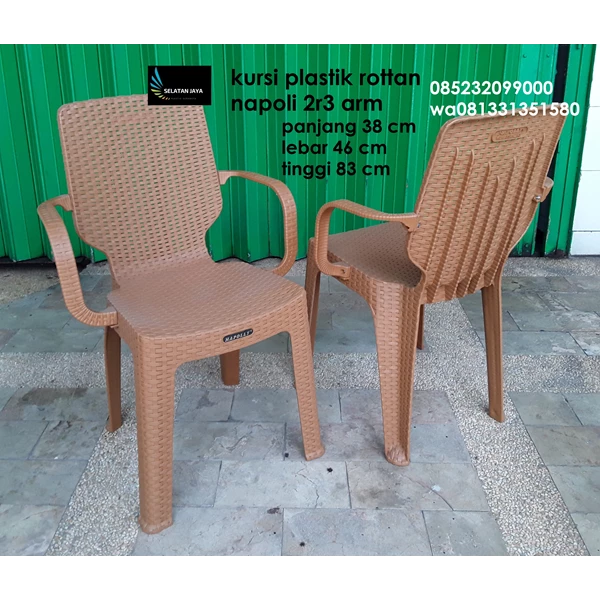 Rattan chair model code 2r3 arm Napolly brand