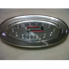 Makapal 555 Stainless Oval Tray Size 26 Cm 1