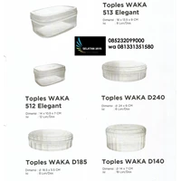 Waka brand pastries plastic jar