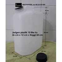  jerigen plastik 10 liter putih KS