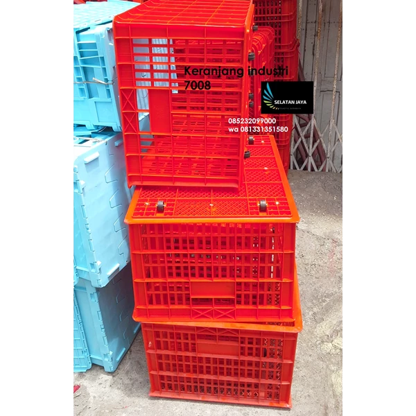 7008 hole crates industrial plastic basket