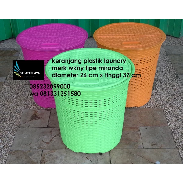 Miranda laundry plastic basket WKNY brand