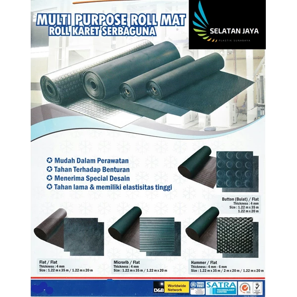 multifunctional rubber mat roll mat 35 meters supra brand