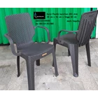 Plastic chair 2R3 Arm dark brown Napolly brand 2