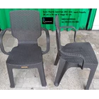 Plastic chair 2R3 Arm dark brown Napolly brand 1