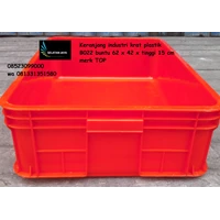 Industrial plastic basket B022  red color