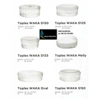 Mica jars of 1/4kg and 1/2 kg of the Waka brand 1