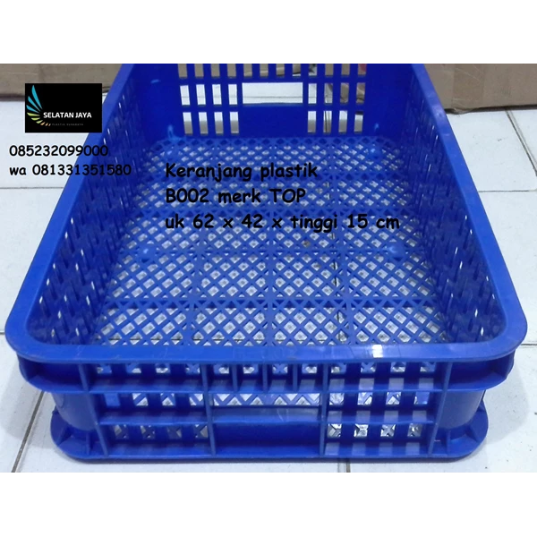 B002 TOP industrial plastic crates hole baskets