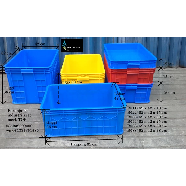 Top brand Buntu crates industrial plastic baskets