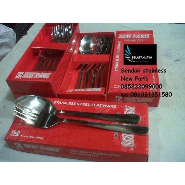New Paris stainless spoon in box