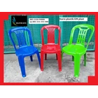 Kursi plastik merah hijau biru KM plast 1