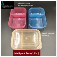 Kotak Makan Plastik Multipack Transparant Mercury